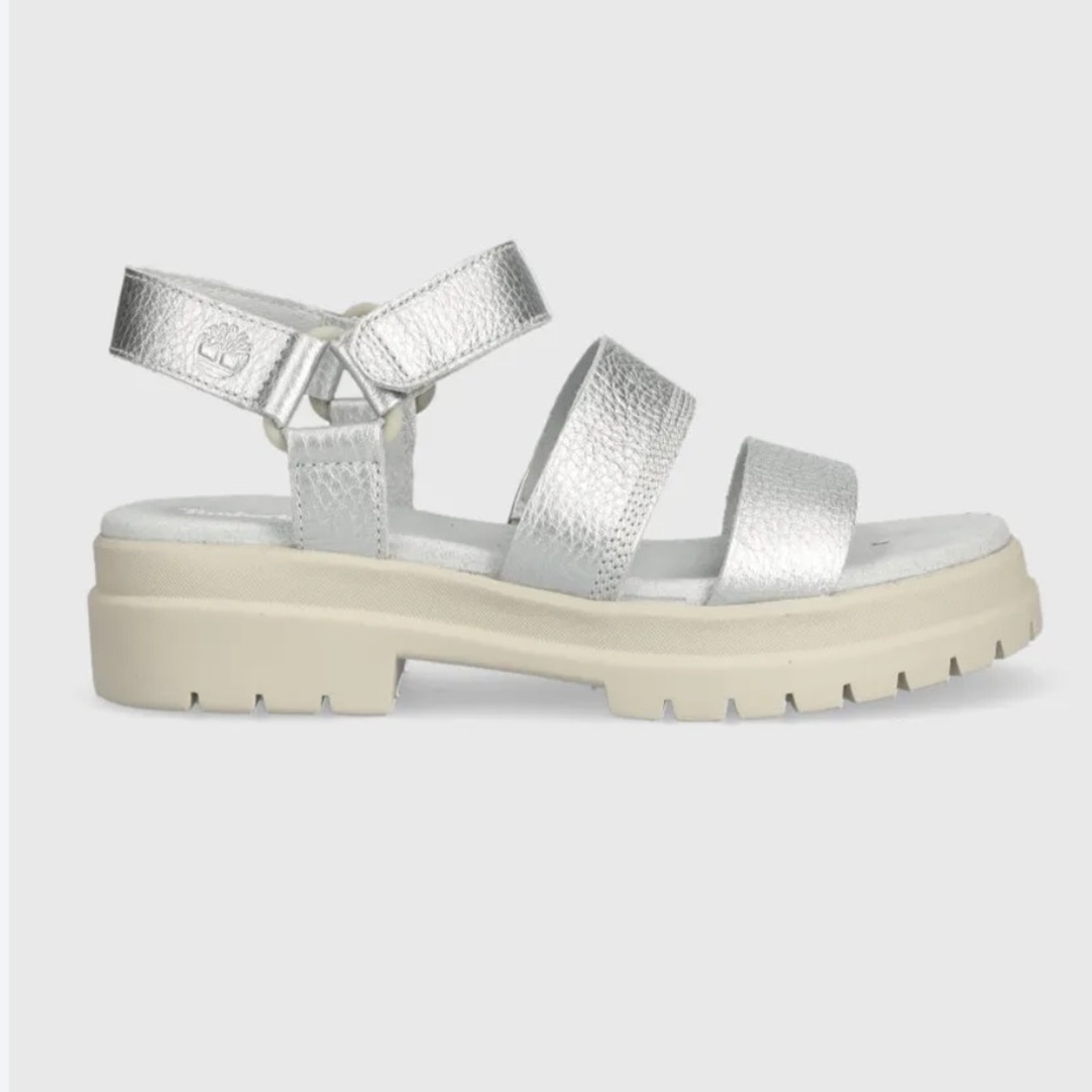 Timberland Silver Sandal size 6.5